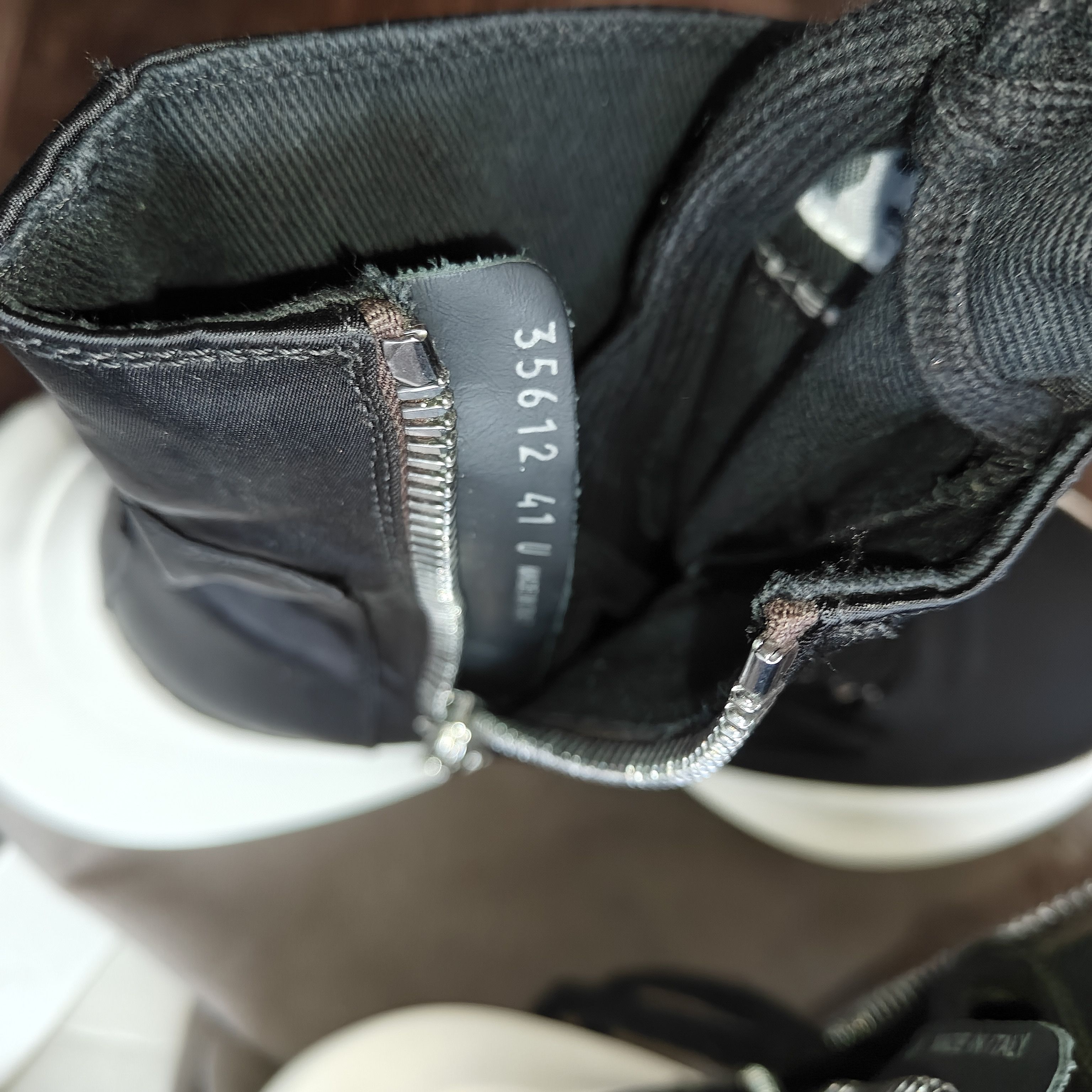 Rick Owens Drkshdw split sole army trainer boots black milk, dustbag Size US 8 / EU 41 - 17 Thumbnail