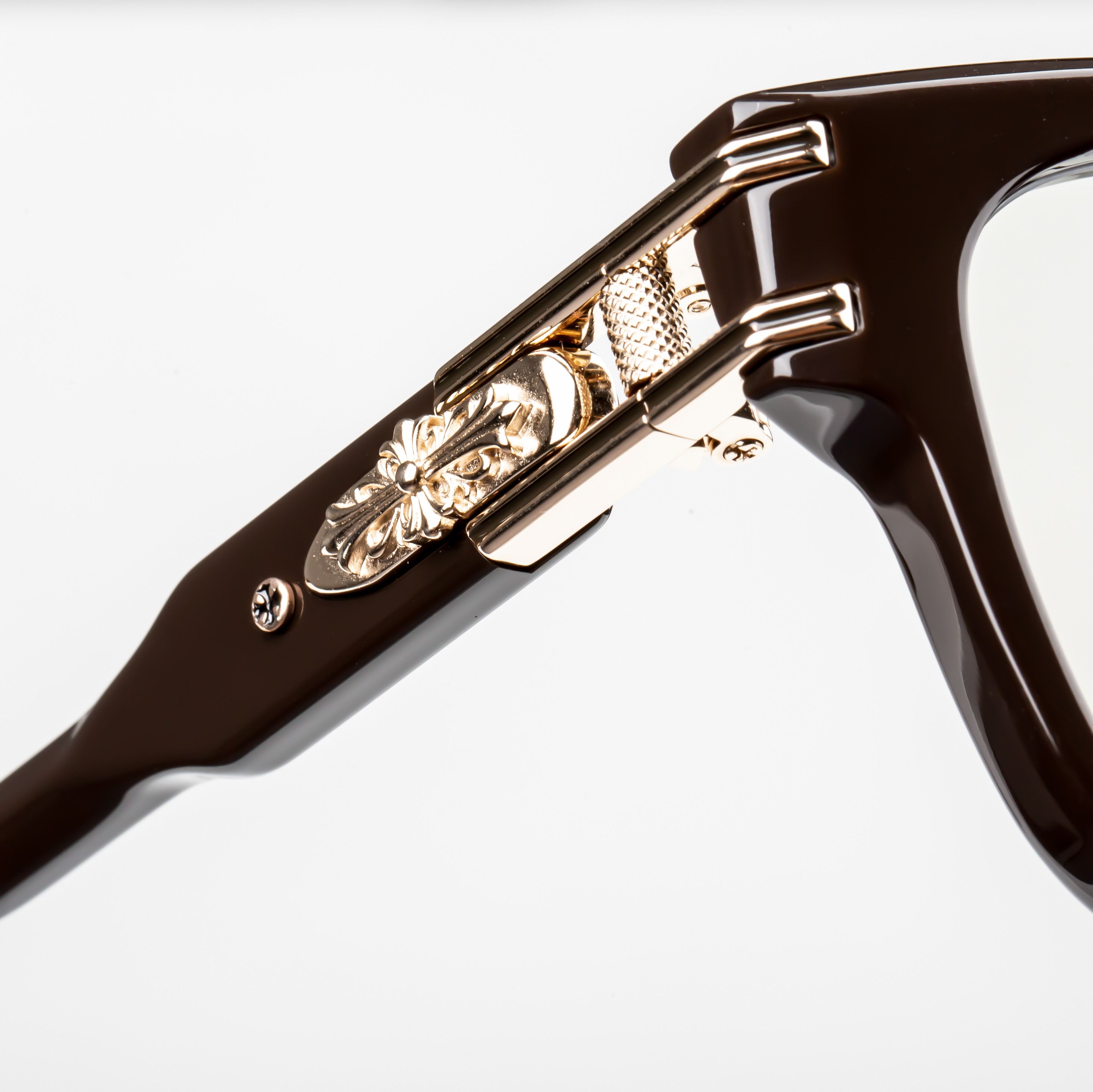 Chrome Hearts CHROME HEARTS BULGE CLASSIC BROWN GLASSES Size ONE SIZE - 2 Thumbnail