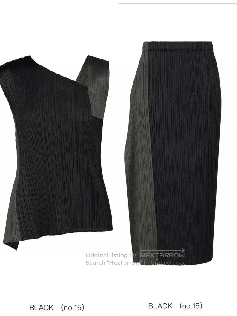 Issey Miyake Issey Miyake Black Gray Color Block Vest Size L / US 10 / IT 46 - 1 Thumbnail