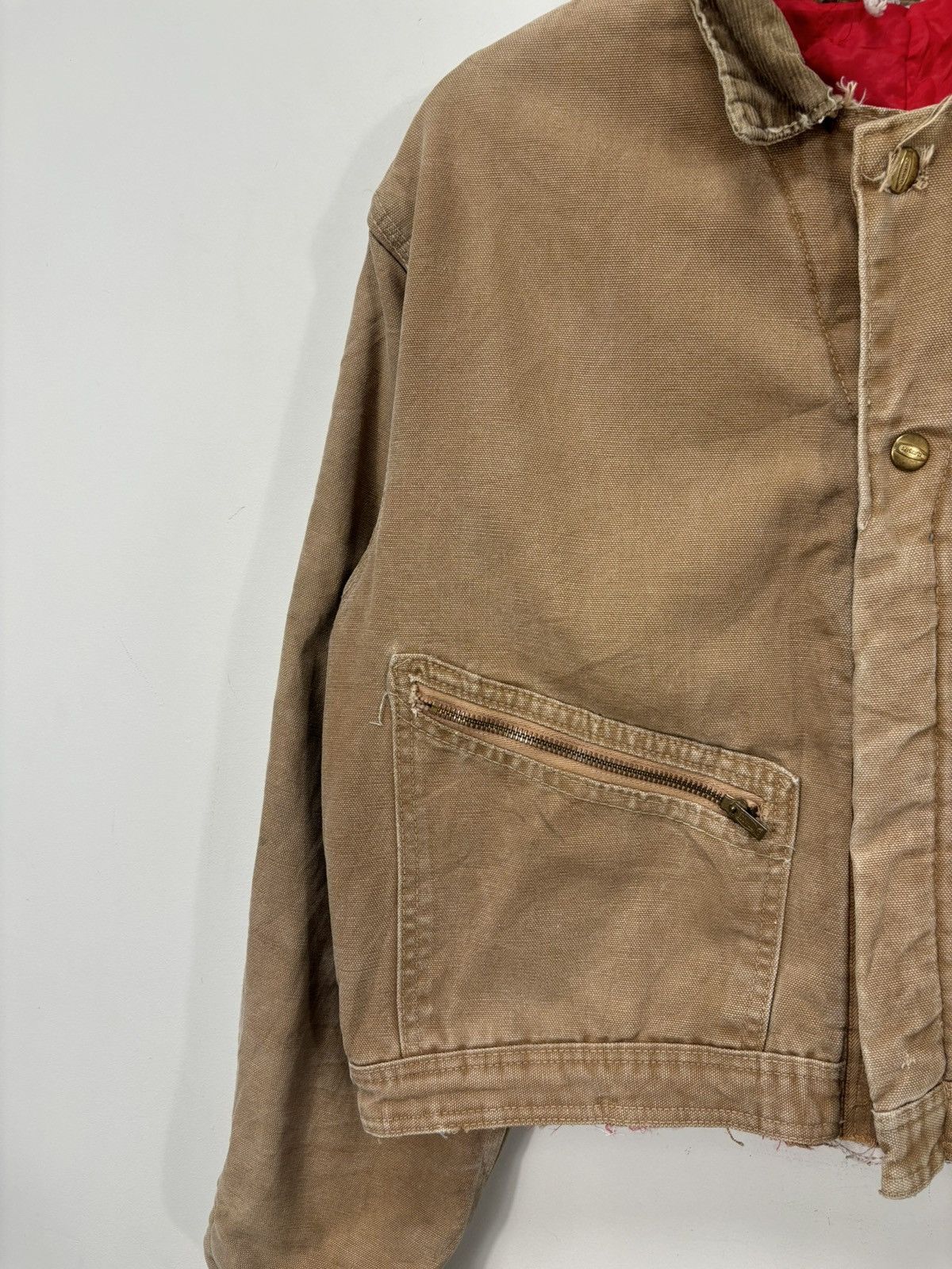 Carhartt Vintage 90s Carhartt USA Made Workwear Boxy Cropped Jacket Size US M / EU 48-50 / 2 - 2 Thumbnail