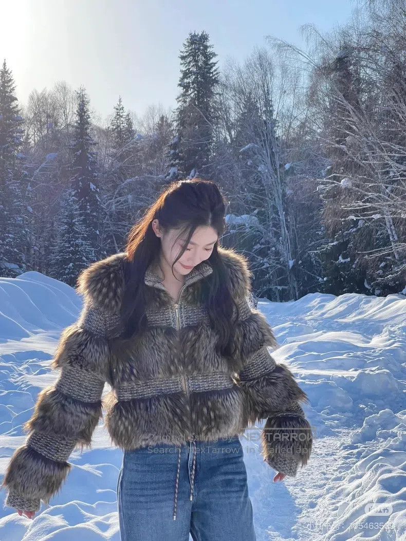 Chanel Chanel 18K Forest Series Brown Knitted Stitching Fur Coat Size S / US 4 / IT 40 - 8 Thumbnail