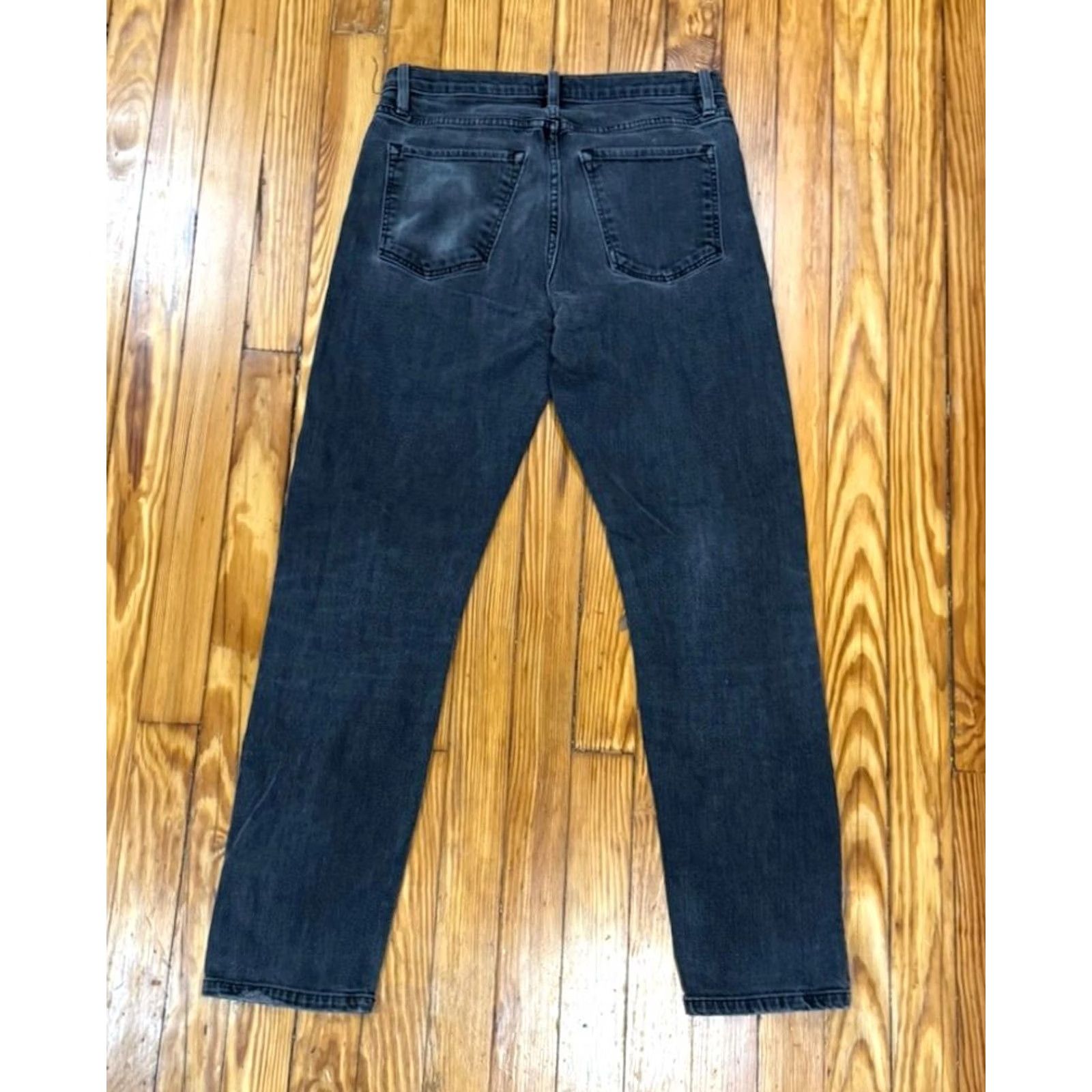 Flint And Tinder Flint and Tinder Jeans Slim Fit Black 31x32 Denim Cotton Polyester Casual Tapered Pockets Stretch Mens Regular Size US 31 - 2 Thumbnail