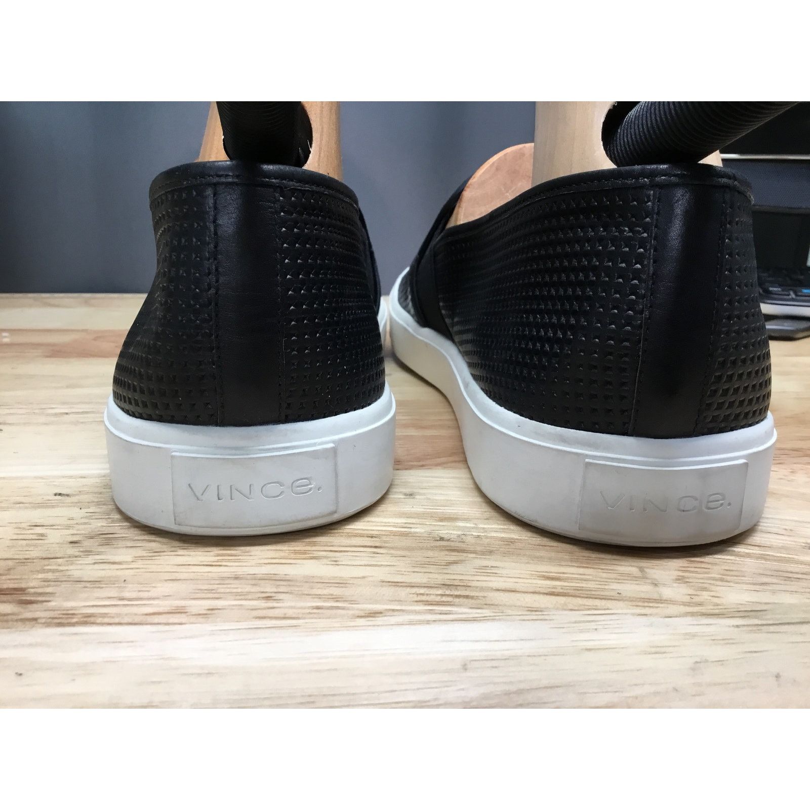 Other Vince Blair Black Perforated Leather Sneakers Women's 12 Size US 12 / IT 42 - 3 Thumbnail