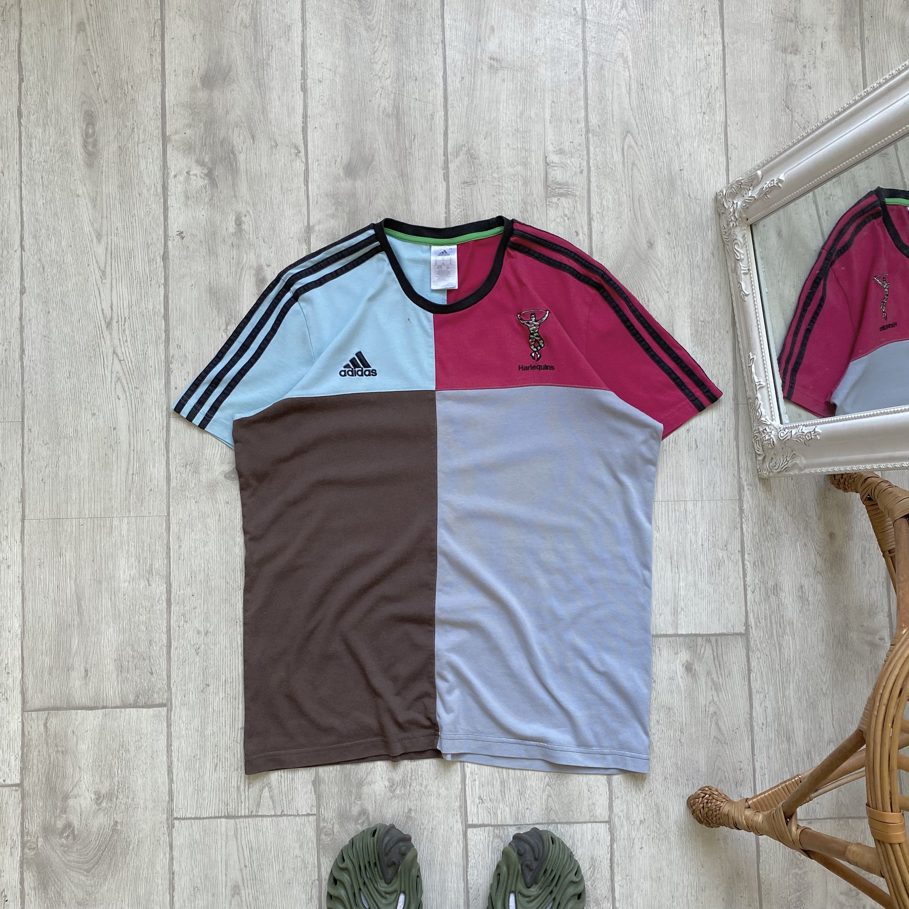Adidas Vintage Adidas Harlequin England Rugby tee Jersey Distressed Size US L / EU 52-54 / 3 - 1 Thumbnail