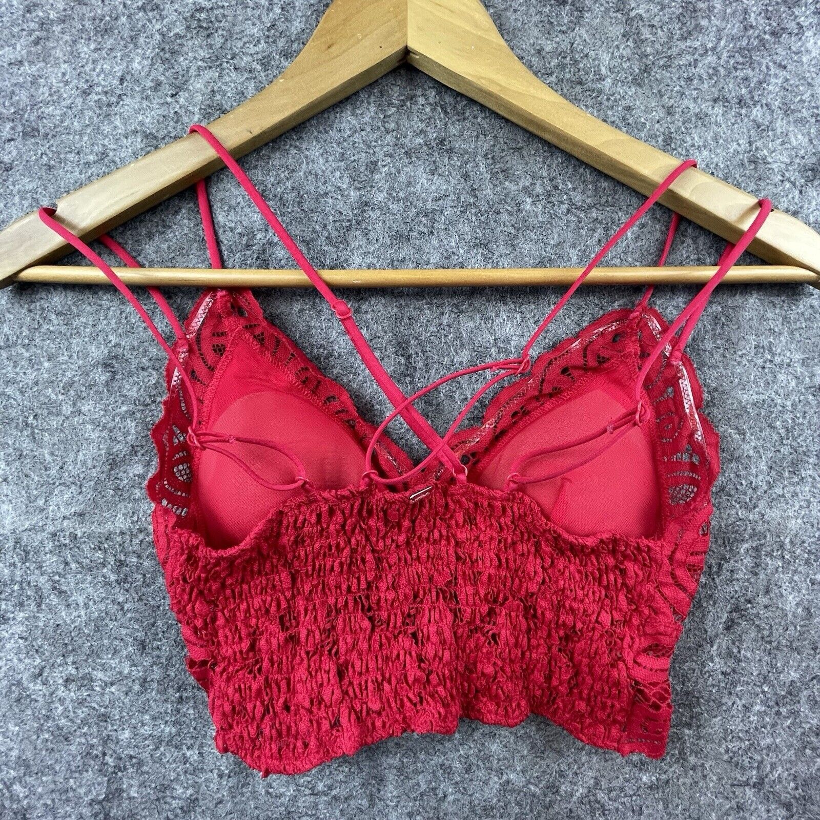 Victoria's Secret Victoria's Secret Camisole Womens XS Red Lace Bralette Crop Size XS / US 0-2 / IT 36-38 - 2 Thumbnail