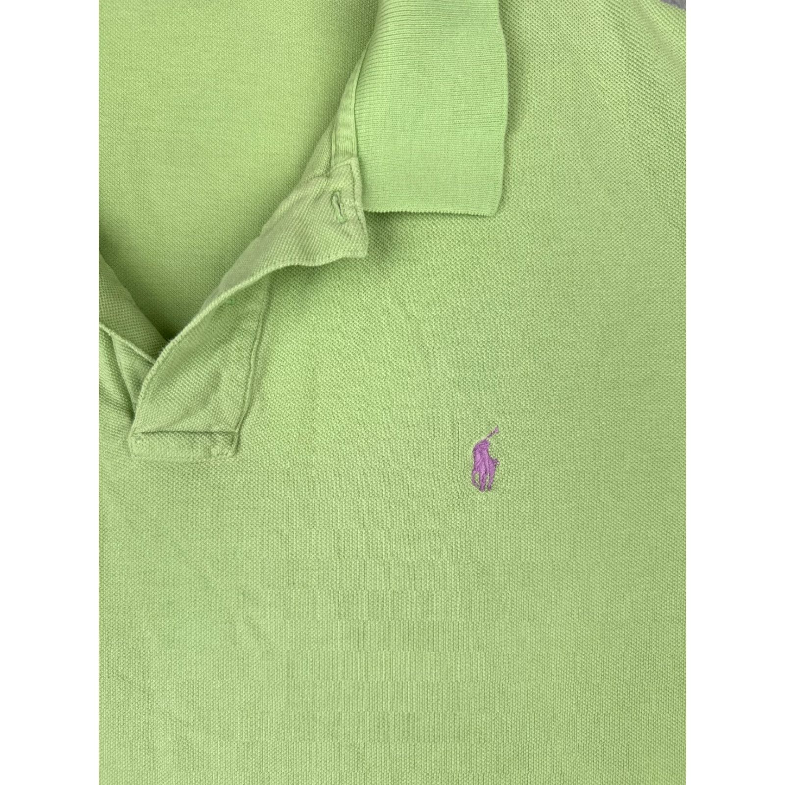 Ralph Lauren VINTAGE Ralph Lauren Polo Shirt Men 2XL Green Short Sleeve 100% Cotton Polo Shirt 80s Golf Casual Mens Size US XXL / EU 58 / 5 - 6 Thumbnail