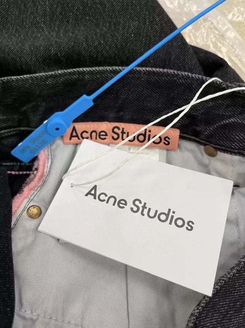 Acne Studios Acne Studios Washed, non-elastic, loose, low-waisted wide- Size US 30 / EU 46 - 4 Thumbnail