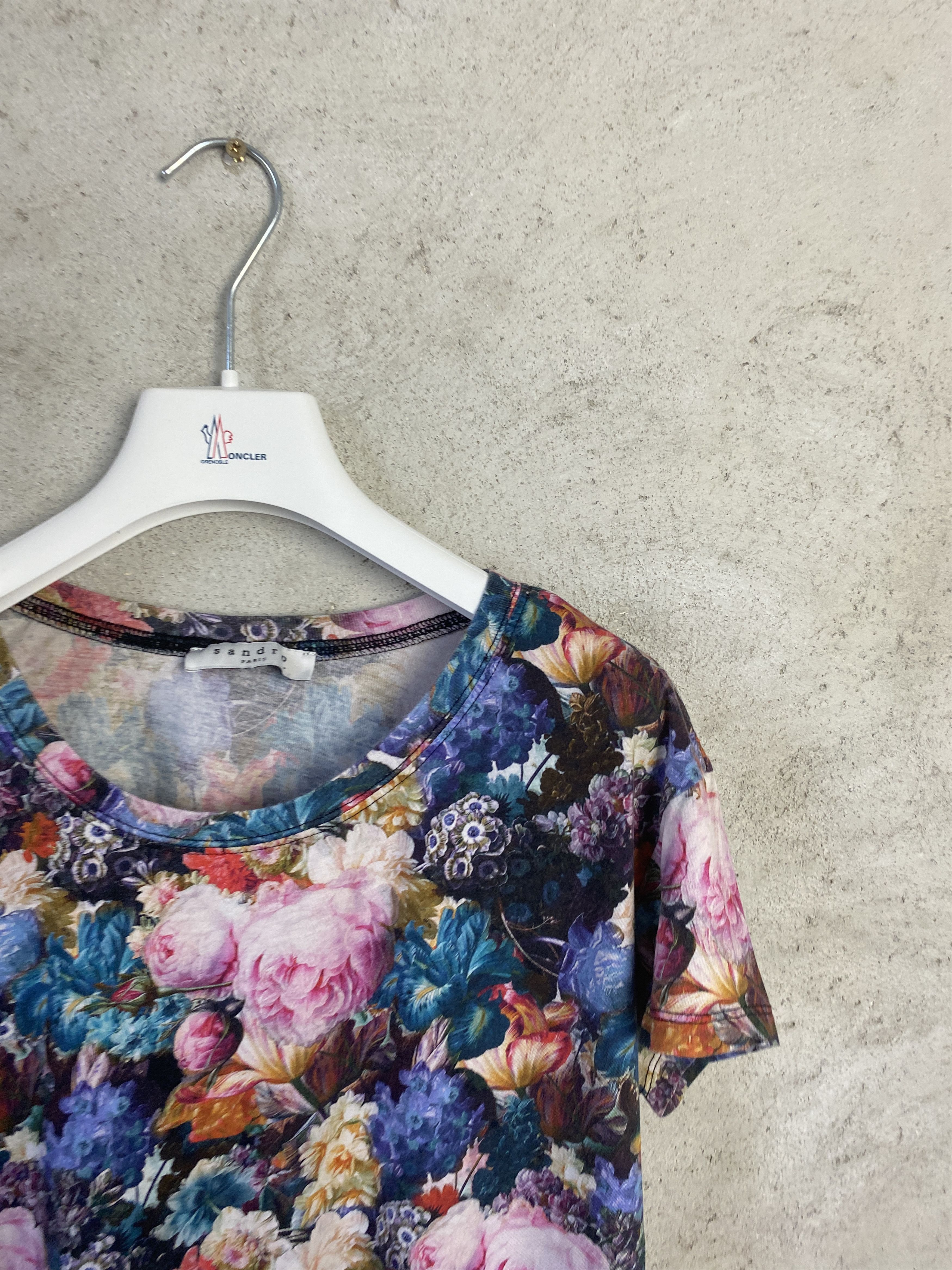 Sandro Sandro multicolor printed t-shirt tee casual Size S / US 4 / IT 40 - 2 Thumbnail