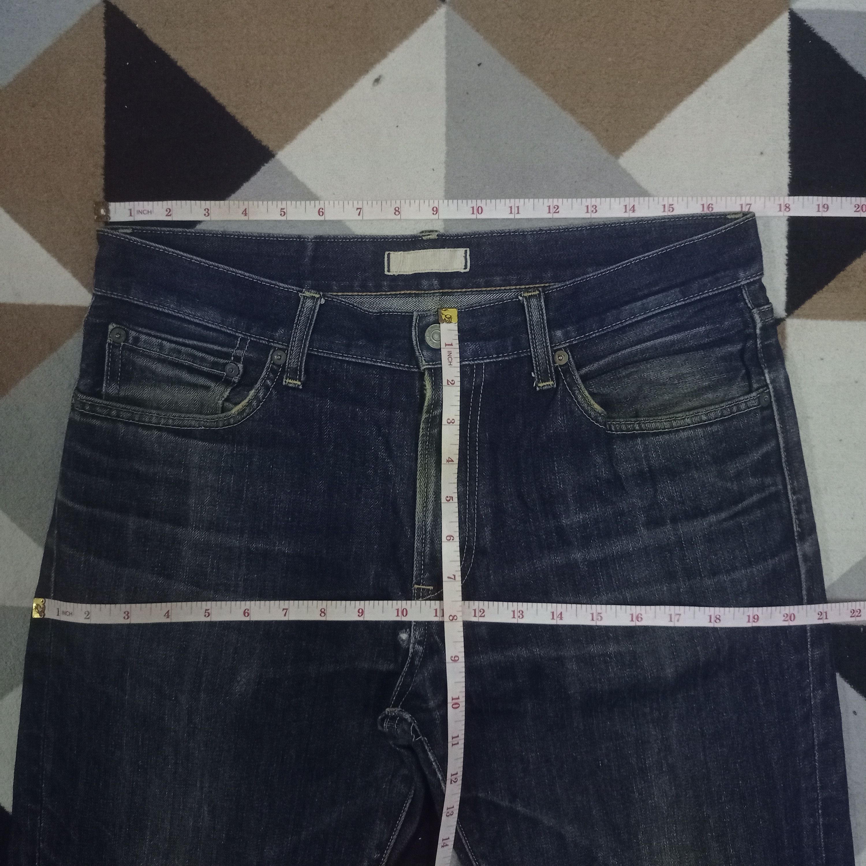 Japanese Brand × Uniqlo Vintage Japanese Uniqlo Mud Wash Style Loose Jeans 34x31 Size US 34 / EU 50 - 9 Thumbnail