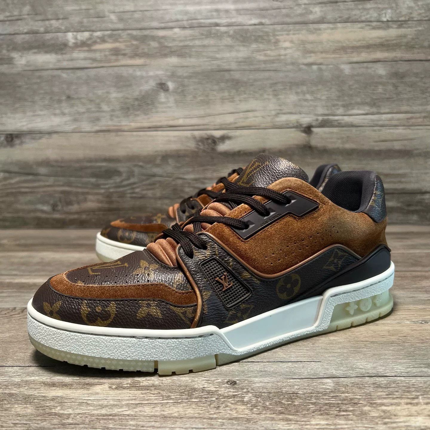 Louis Vuitton LV Trainer Monogram Brown Sneakers Size US 6 / EU 39 - 1 Thumbnail