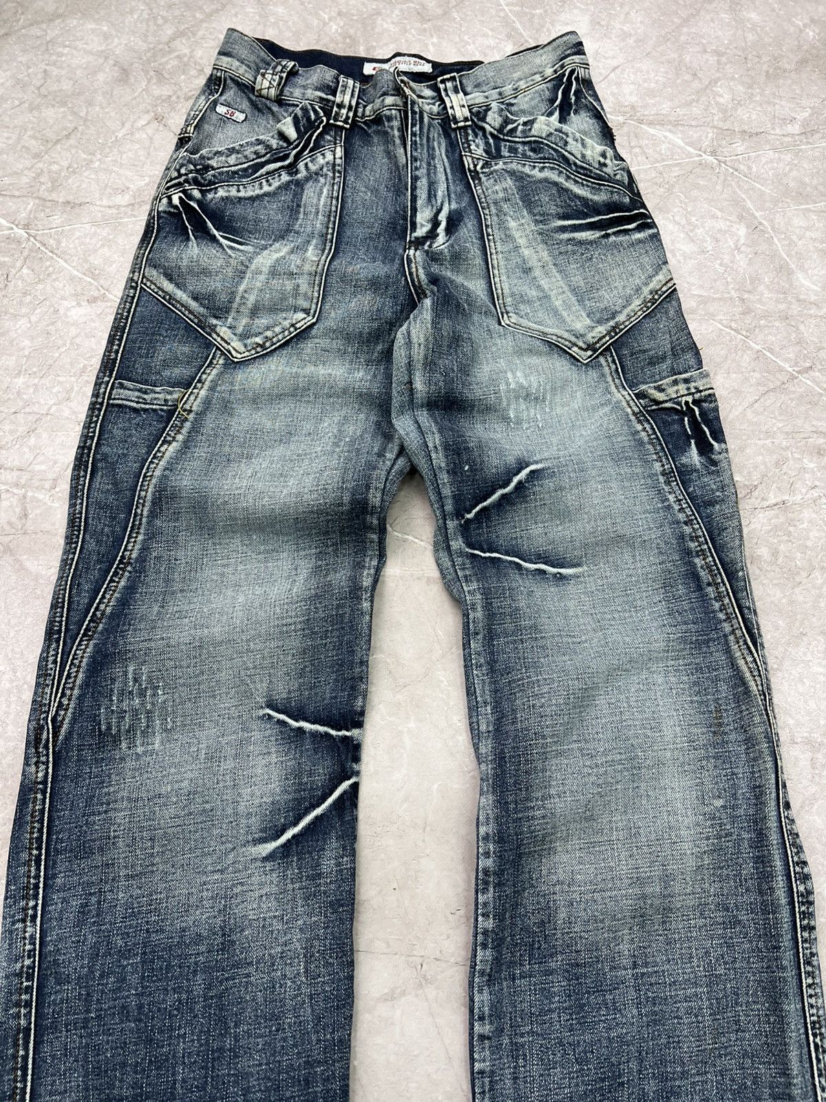 Japanese Brand × True Religion Y2K CARGO BAGGY TRUE RELIGION DISTRESSED JEANS PANTS Size US 30 / EU 46 - 4 Thumbnail