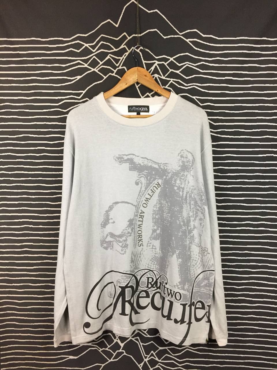 Japanese Brand Vtg Ruftwo Gear Casual Wear Artworks Graphic Long Sleeve Tee Size US L / EU 52-54 / 3 - 2 Thumbnail