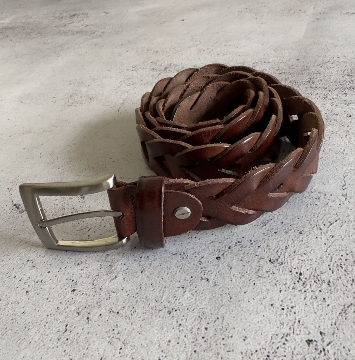 Vintage Real Leather Belt Made in Italy Size ONE SIZE - 1 Thumbnail