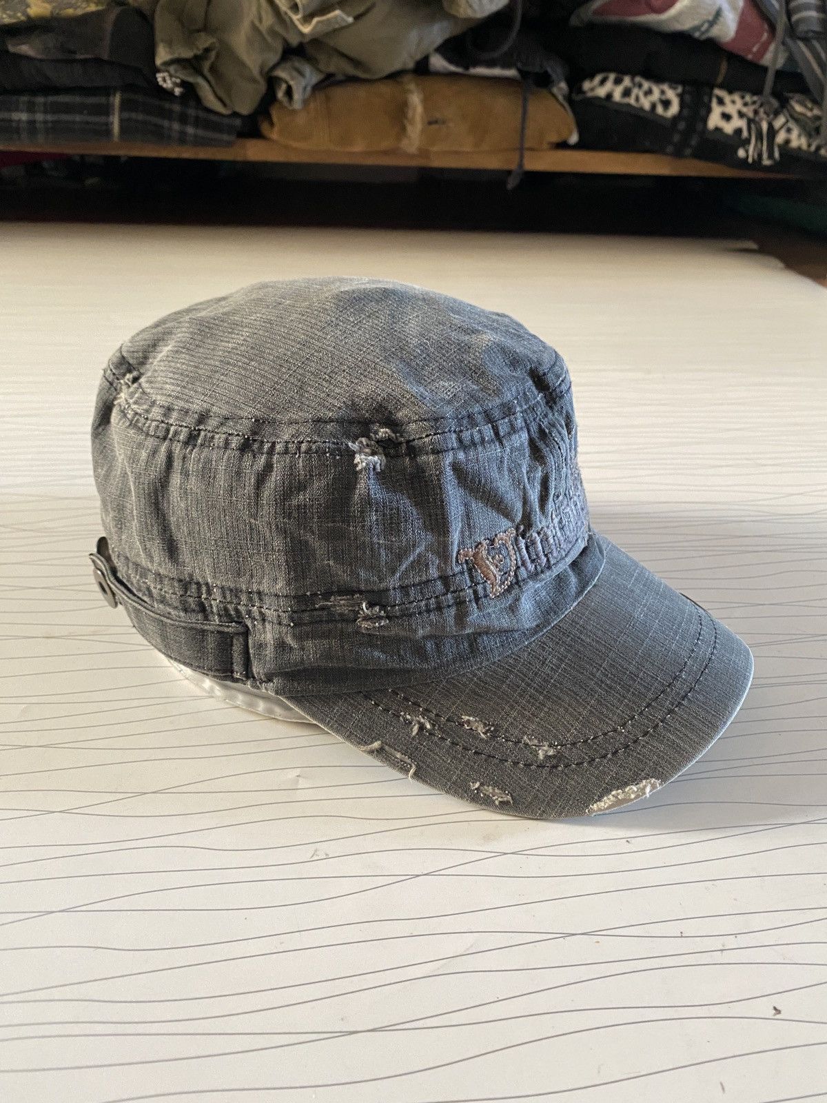 If Six Was Nine Studded metal skull Patrol cap Size ONE SIZE - 4 Thumbnail