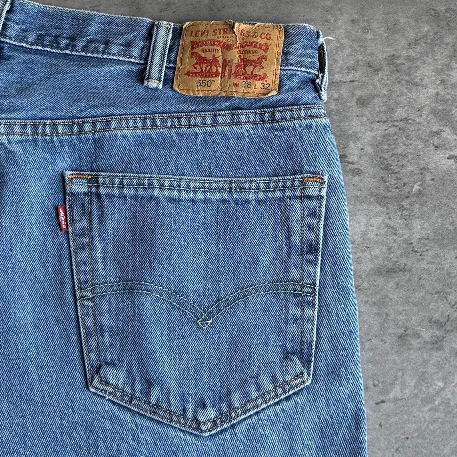 Levi's × Levi's Vintage Clothing × Vintage Vintage Y2K Levi’s 550 Baggy Grunge Opium Denim Jeans Size US 38 / EU 54 - 3 Thumbnail