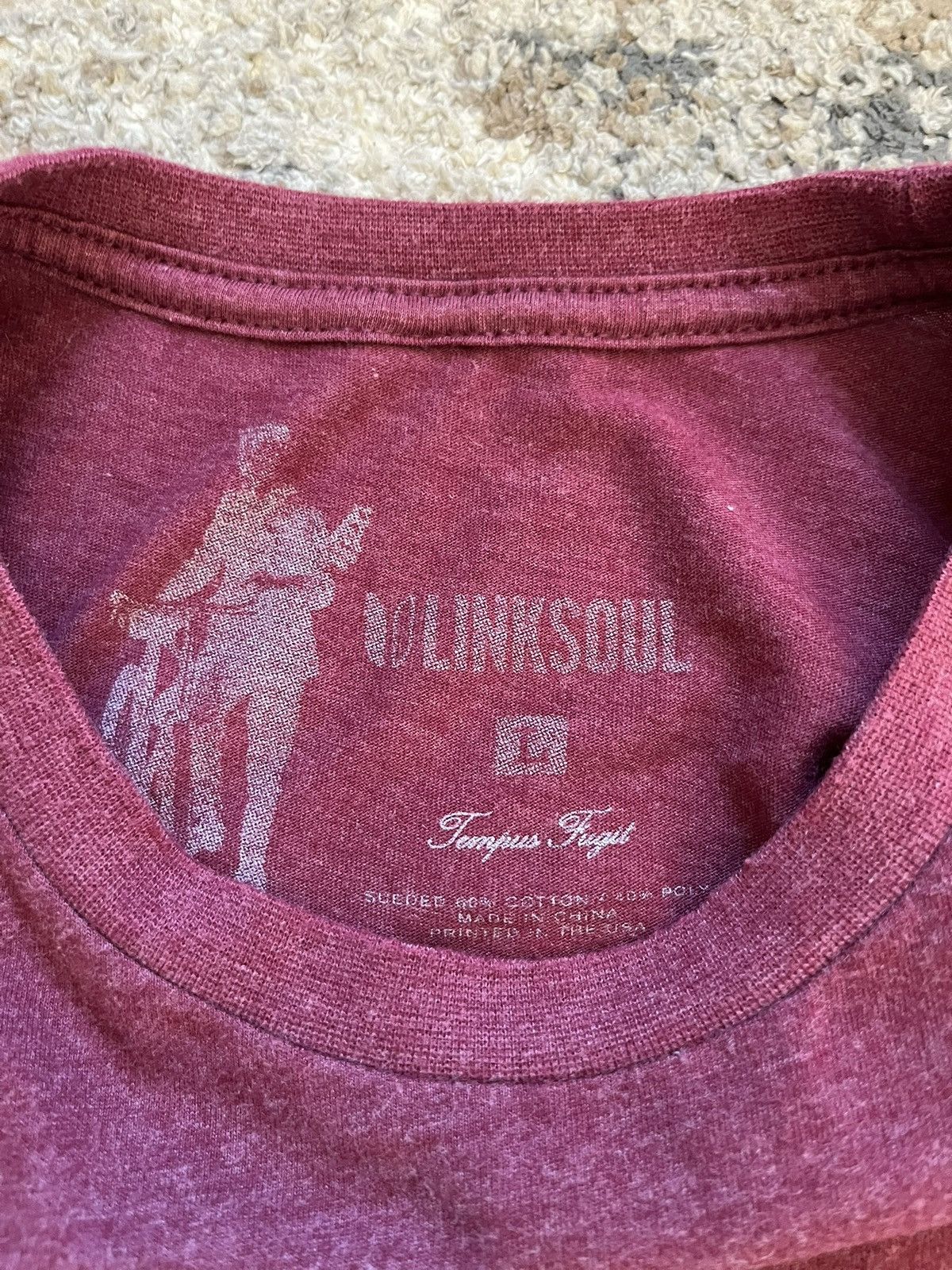 Other Linksoul Mens Large Red T-Shirt Short Sleeve Size US L / EU 52-54 / 3 - 2 Thumbnail