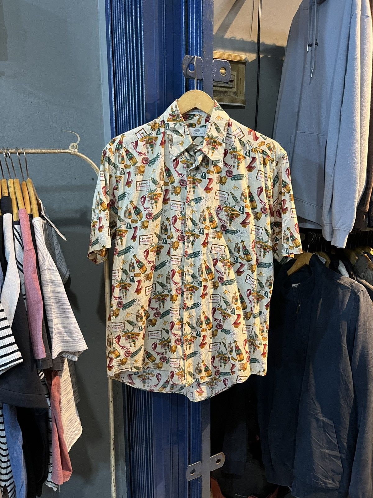 Balenciaga Balenciaga aov button ups shirt short sleeve Size US L / EU 52-54 / 3 - 2 Thumbnail