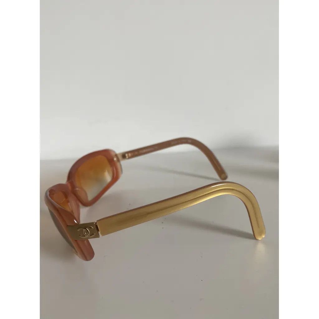 Chanel × Vintage CHANEL Sunglasses 5026 Wrap Shield Rhinestone 4017 Vintage Size ONE SIZE - 2 Thumbnail