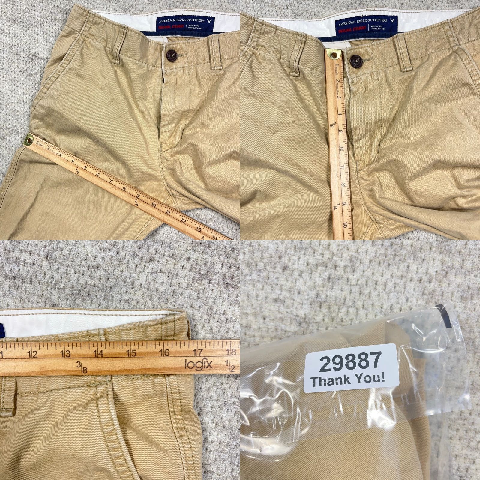American Eagle Outfitters VINTAGE American Eagle Outfitters Pants Men 32x30 Brown Chino Original Straight Dress VTG Y2K Size US 32 / EU 48 - 9 Thumbnail