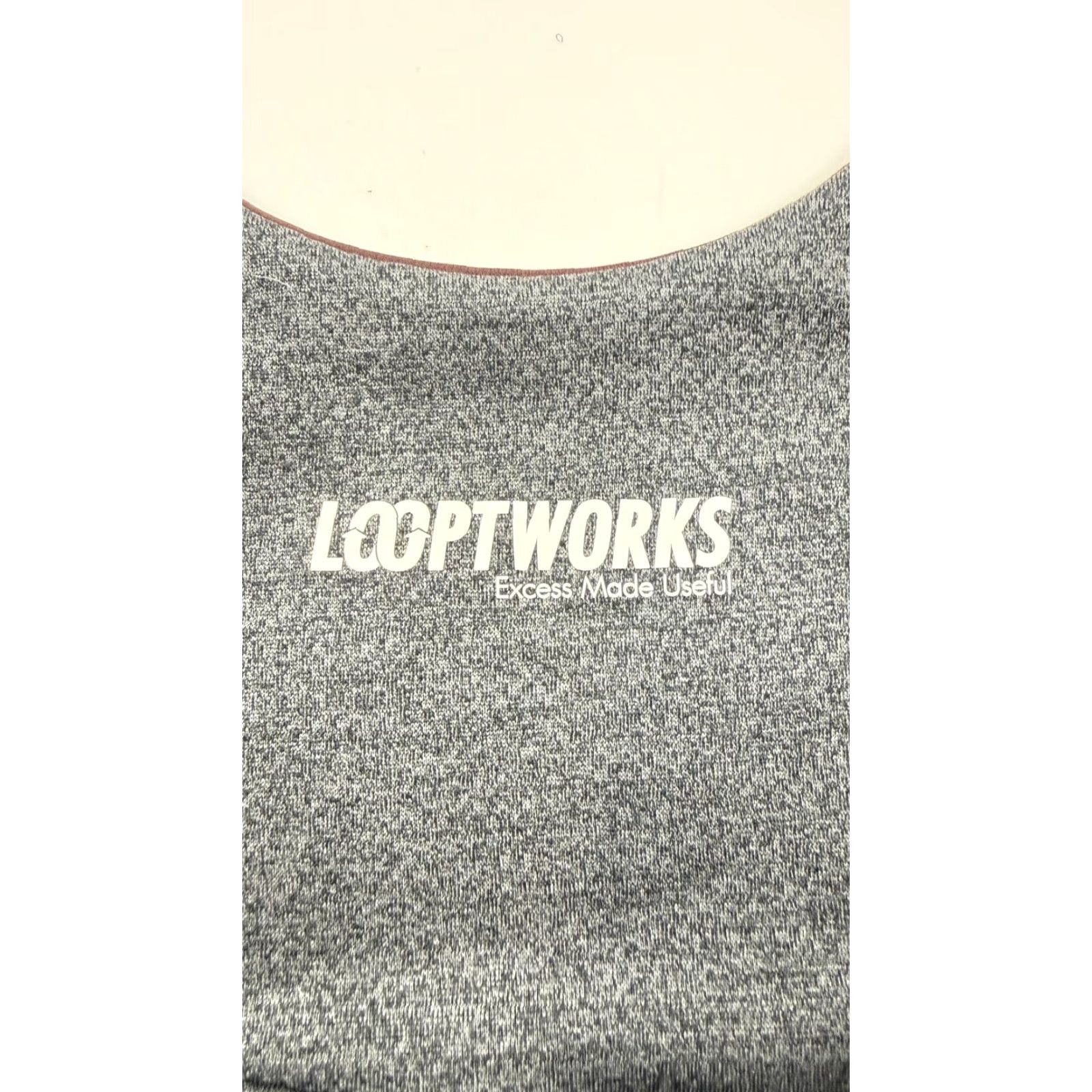 Nike Nike Grind Looptworks Tote Bag - Move To Zero Recycled Upcycled Burgundy Gray Tote, 17x14, Women, Large, Red Straps, Jersey Exterior, Gray Lining Size ONE SIZE - 3 Thumbnail
