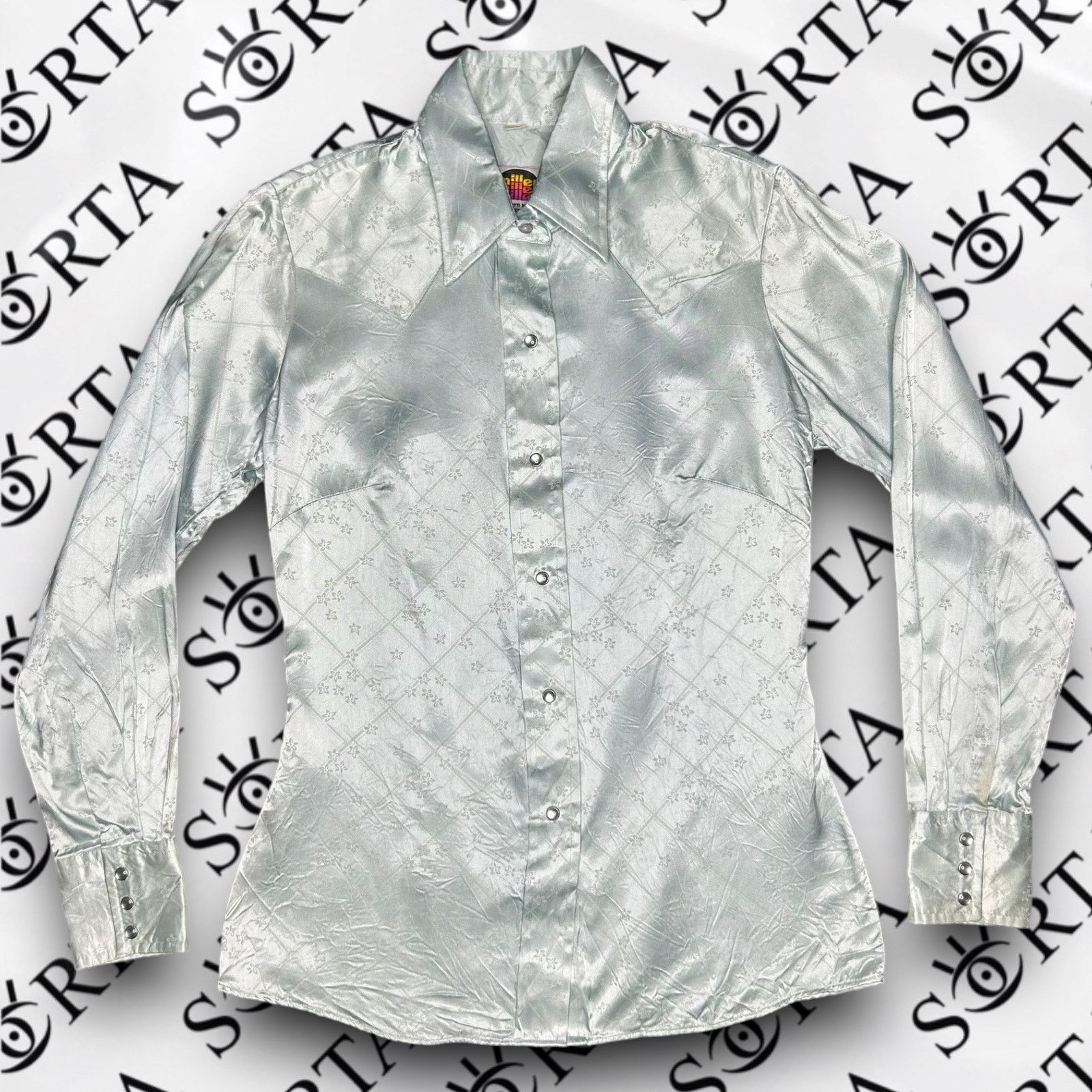 Vintage VTG Woman’s 70s/80s Pearl Snap Miller Western Wear Shirt Size M / US 6-8 / IT 42-44 - 1 Thumbnail