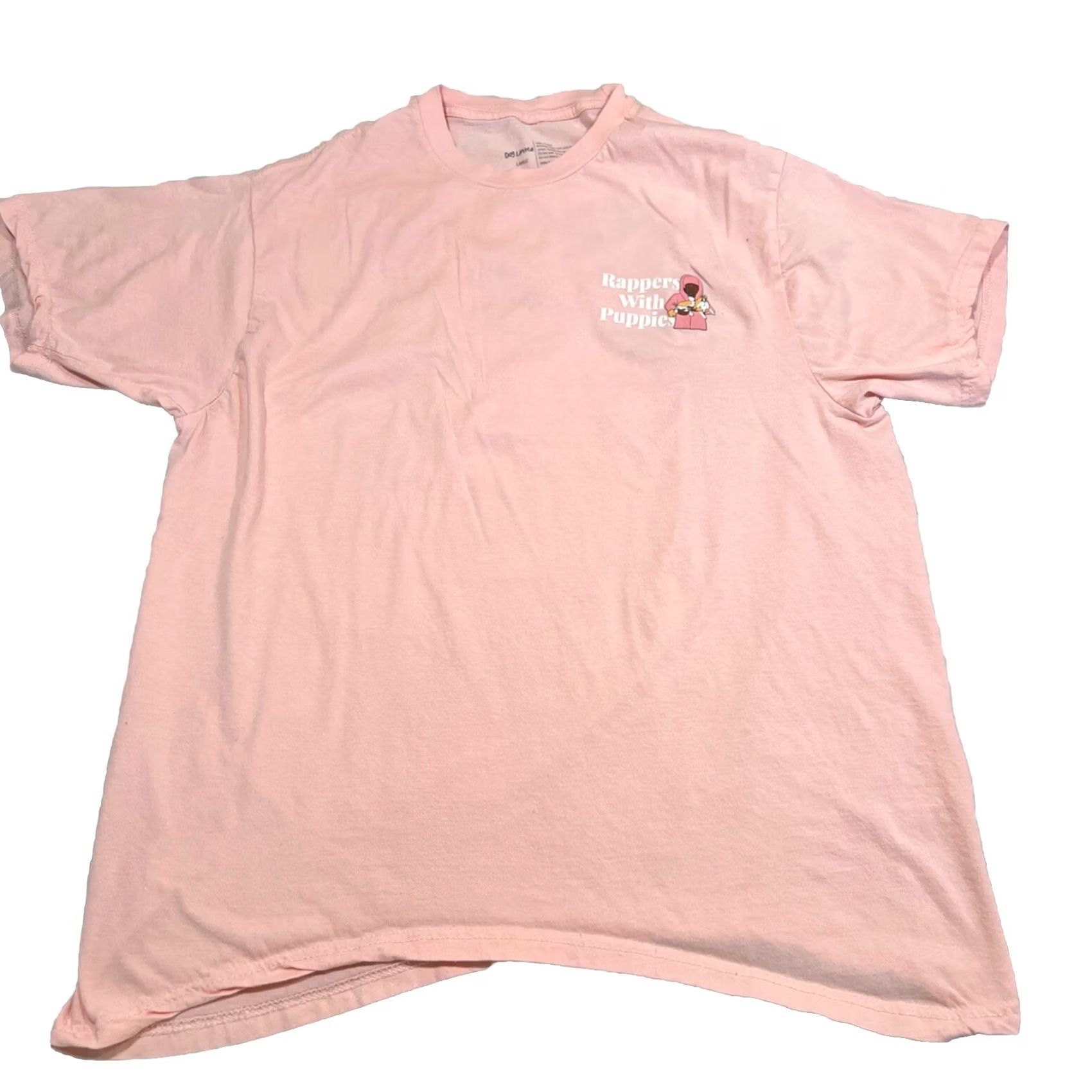 Pinko Dog Limited Rappers With Puppies Pink T Shirt Women’s L Graphic Shirt Size L / US 10 / IT 46 - 4 Thumbnail