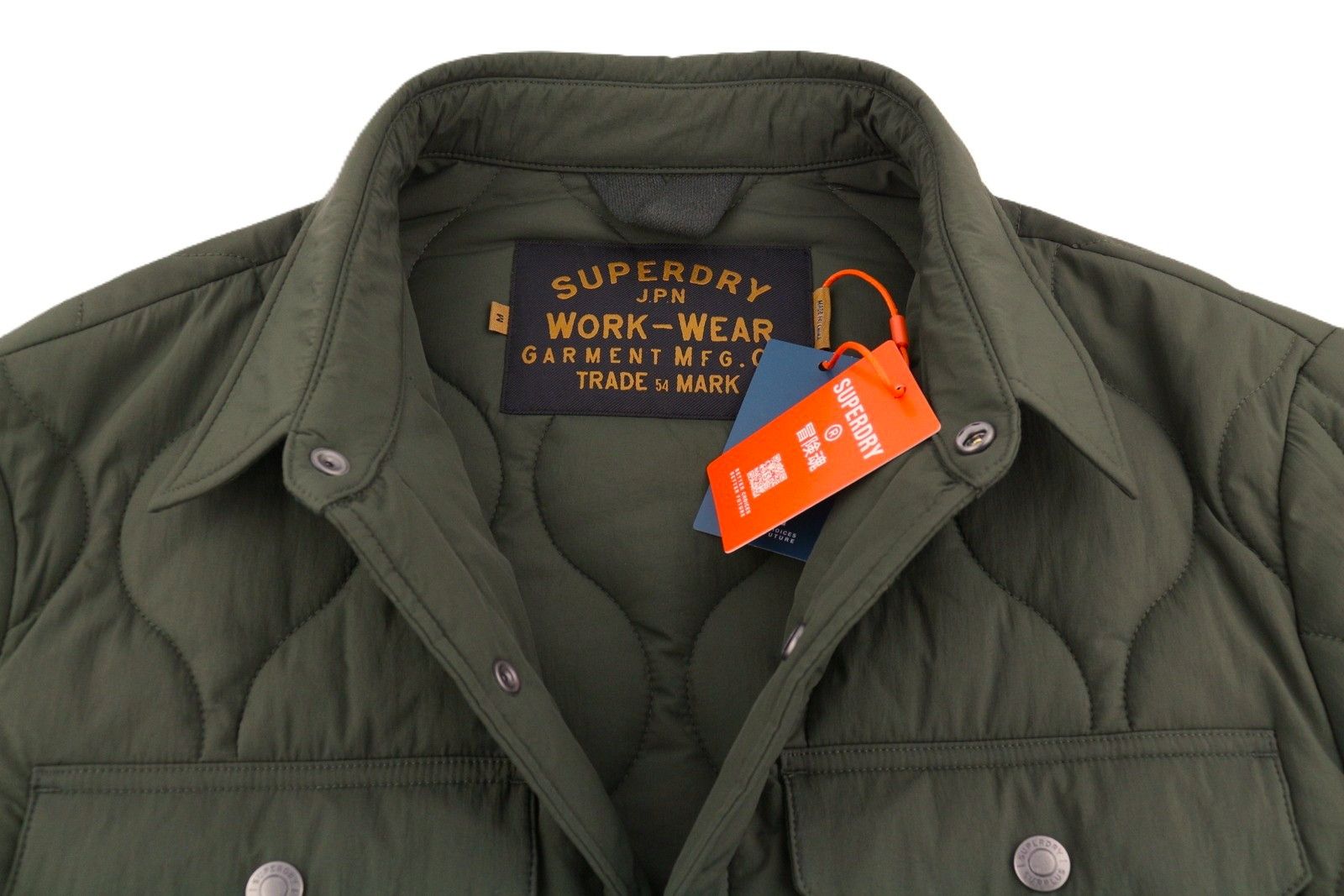 Superdry Surplus Liner M Green Quilted Padded Snap 87139 Size US M / EU 48-50 / 2 - 5 Thumbnail