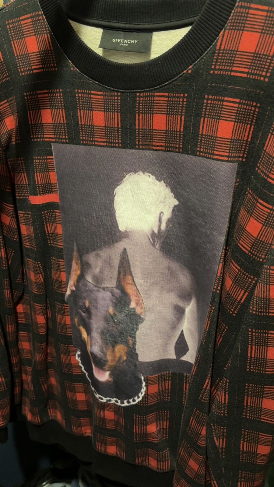Givenchy Givenchy FW13 Doberman Plaid Sweatshirt Size US M / EU 48-50 / 2 - 5 Thumbnail