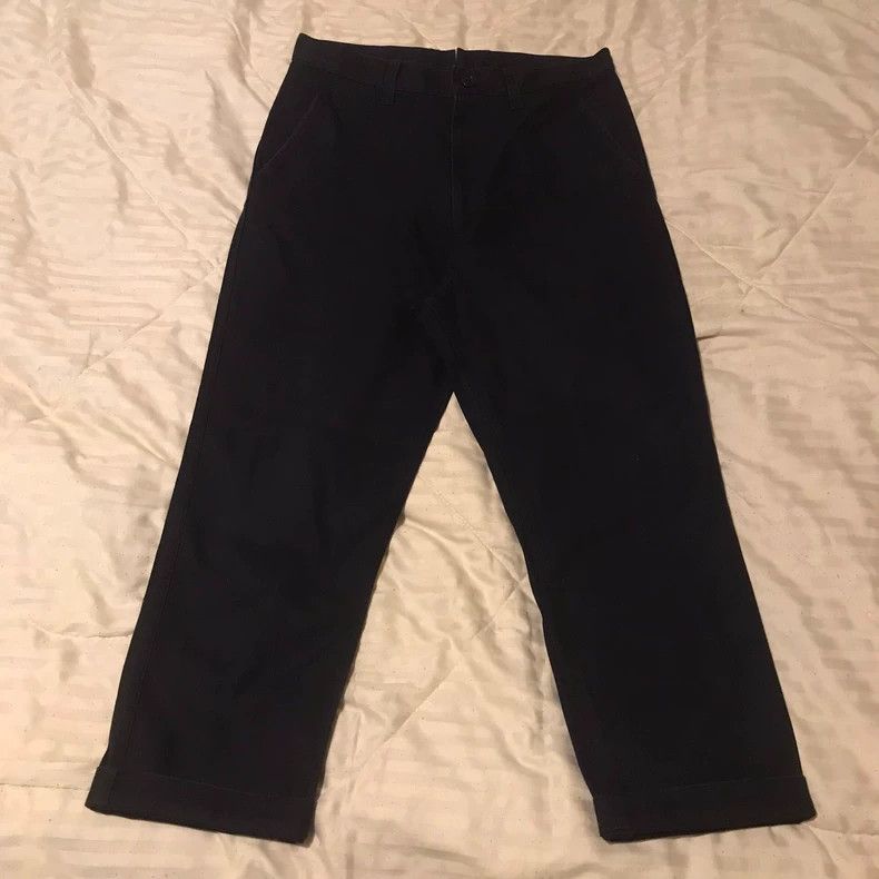 Junya Watanabe Junya watanabe SizeM Black workwear casual cloth pants Size US 29 - 1 Thumbnail