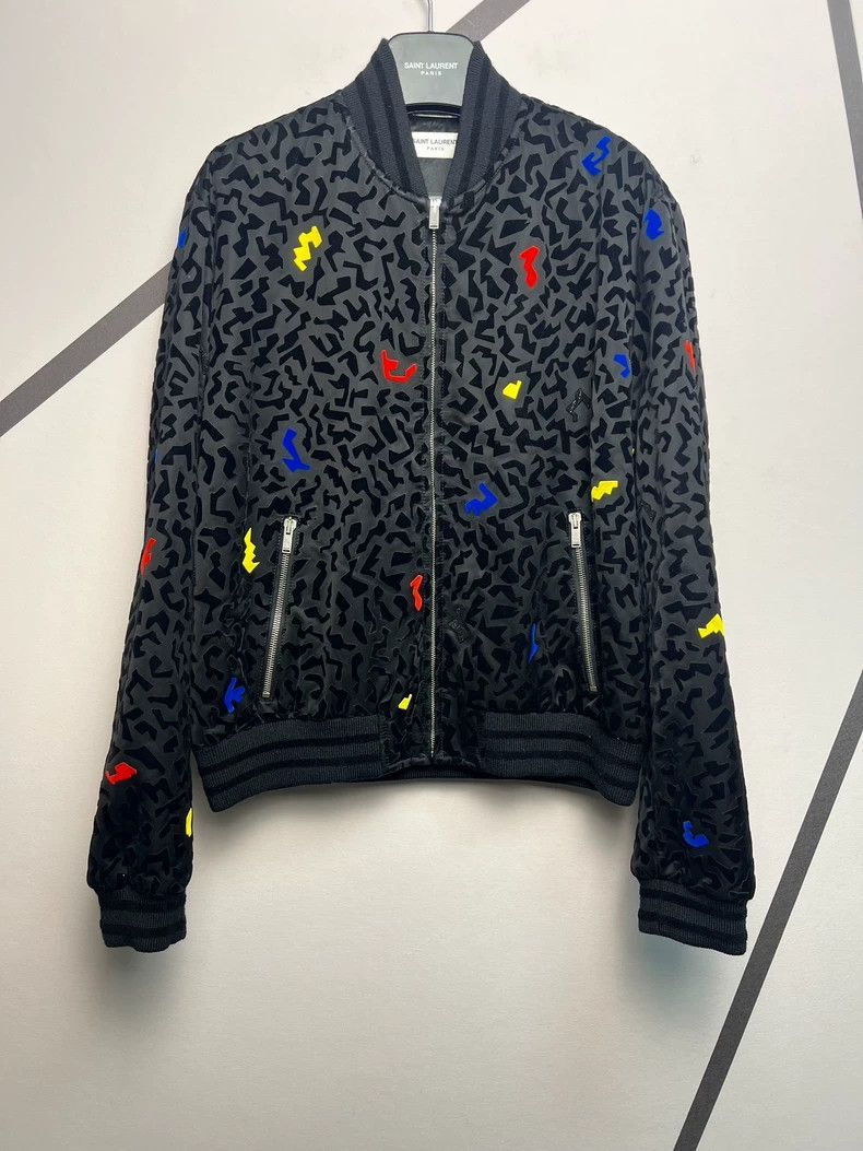 Saint Laurent Paris Saint Laurent Paris Colorful patterned baseball jacket-2506 Size US M / EU 48-50 / 2 - 1 Thumbnail
