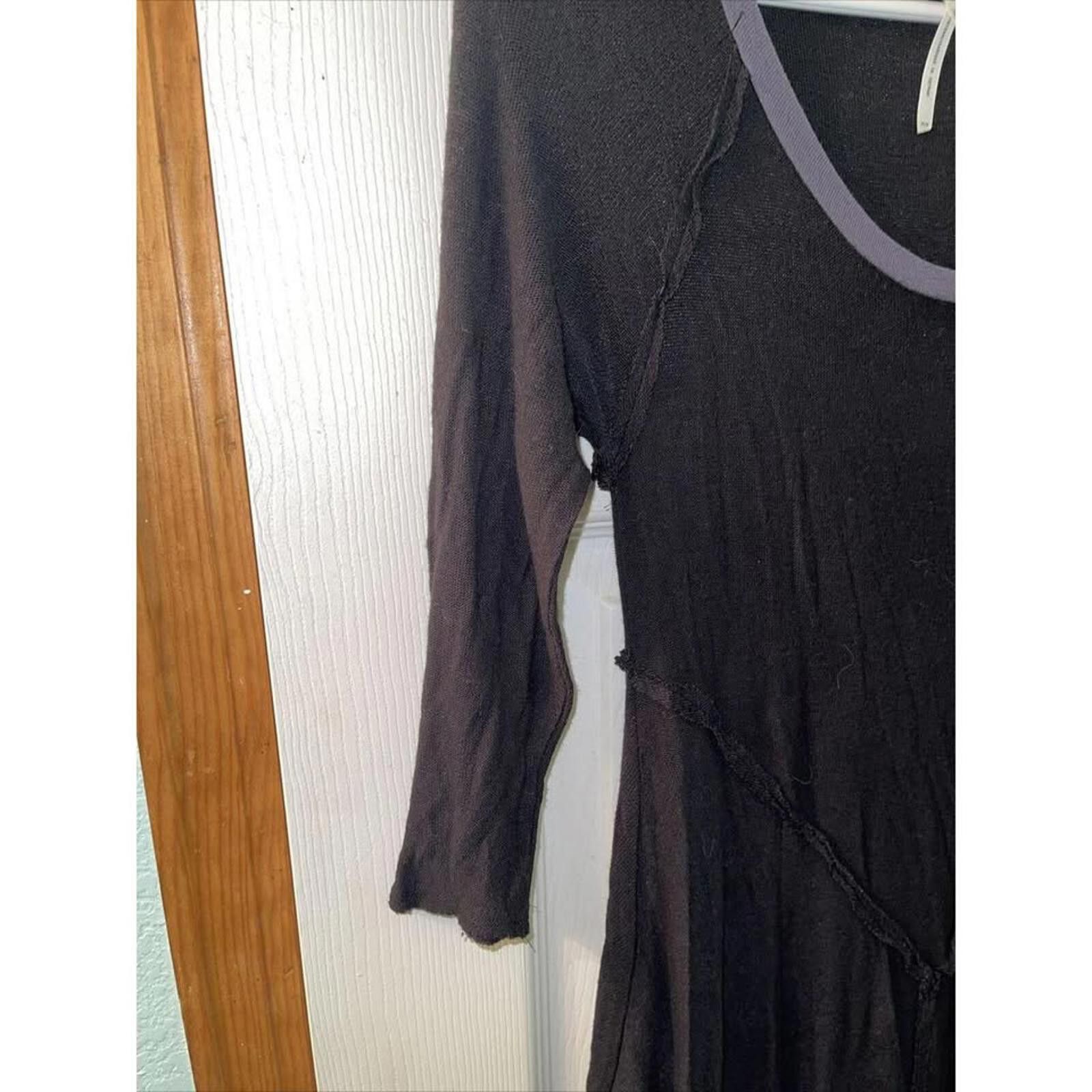 Other Stylish Black Long Sleeve Tunic with Contrast Trim Size M / US 6-8 / IT 42-44 - 6 Thumbnail