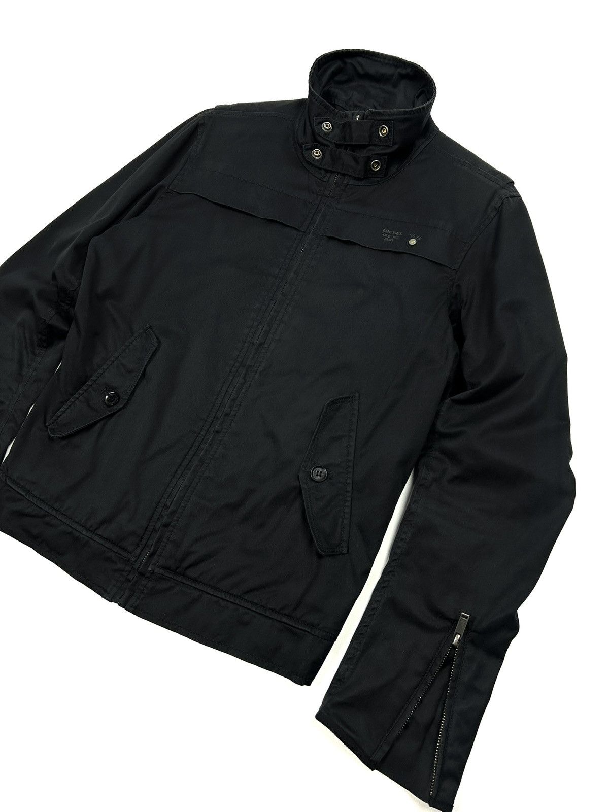 Diesel Rare Diesel Japanese Vintage Moto Jacket Men’s M Black Y2K Size US M / EU 48-50 / 2 - 5 Thumbnail