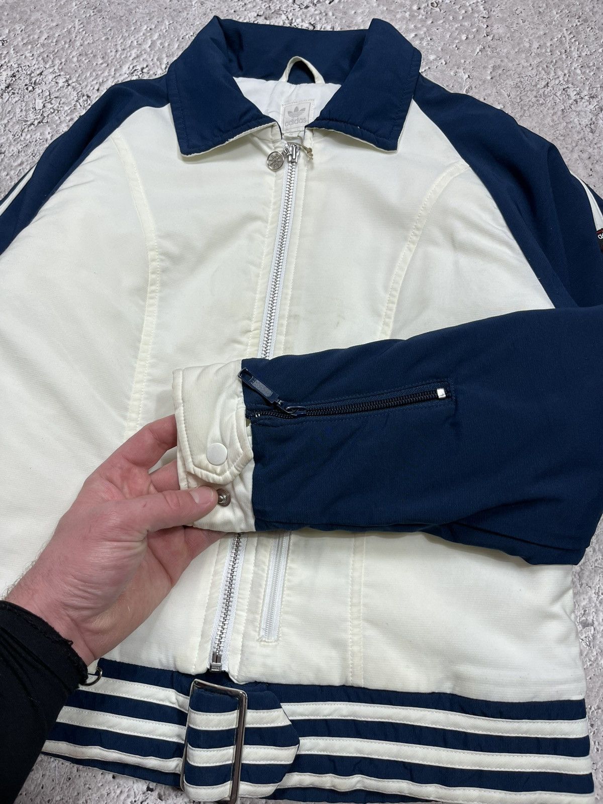 Adidas Adidas Vintage Light Jacket Navy White Snowflake Logo Size M / US 6-8 / IT 42-44 - 6 Thumbnail