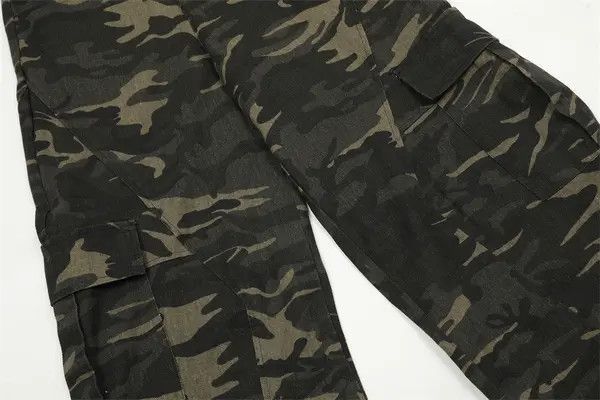 VIBE Retro camouflage casual stitching machete workwear trousers Size US 32 / EU 48 - 6 Thumbnail