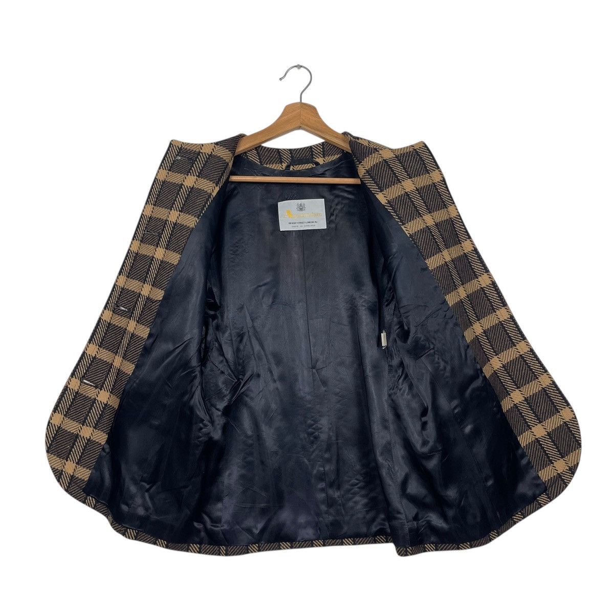 Aquascutum Vintage Aquacustum Check Button Jacket Size M / US 6-8 / IT 42-44 - 11 Thumbnail