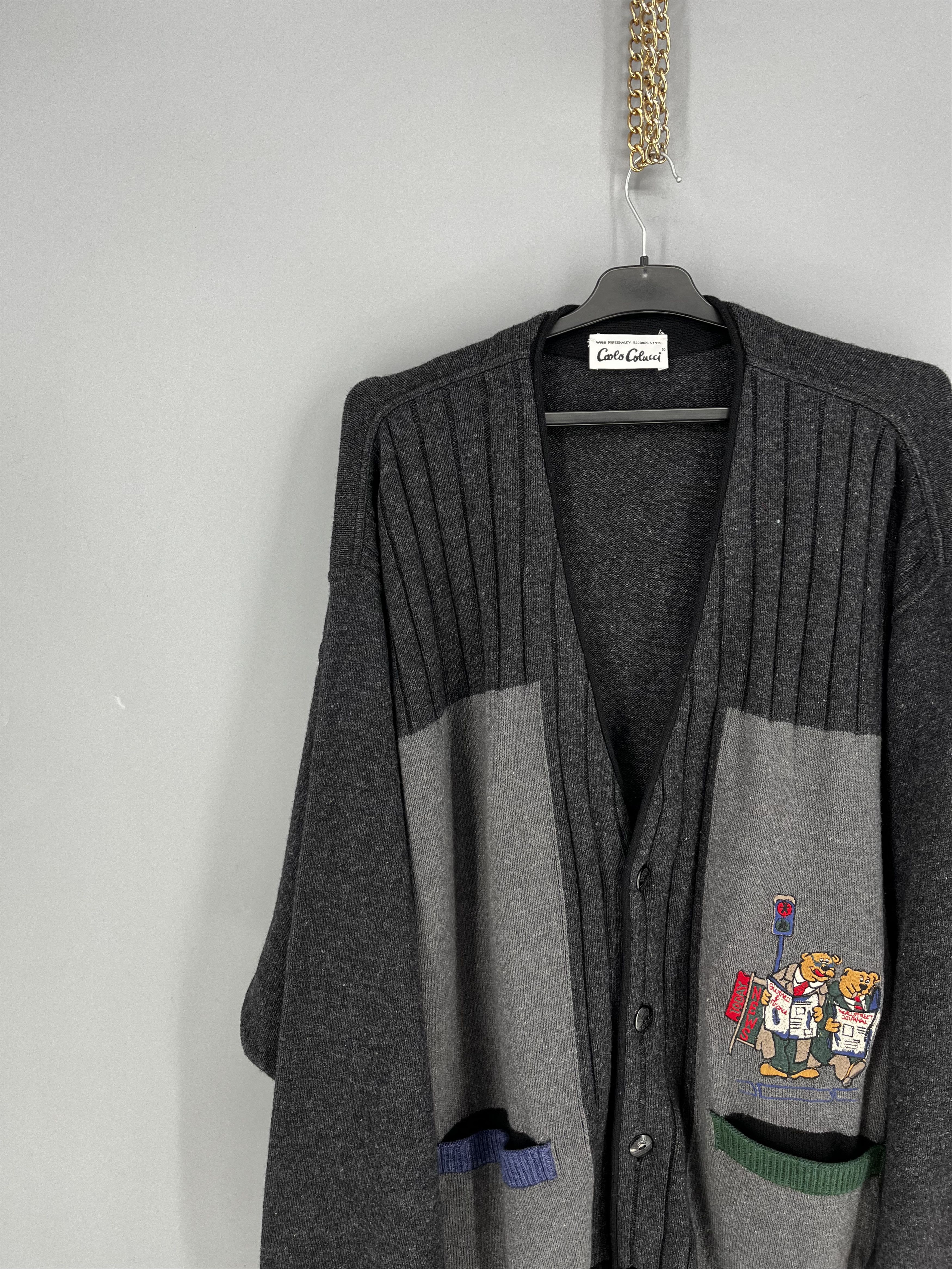 Carlo Colucci Vintage Carlo Colucci Cardigan XLarge / XXL Size US XL / EU 56 / 4 - 4 Thumbnail