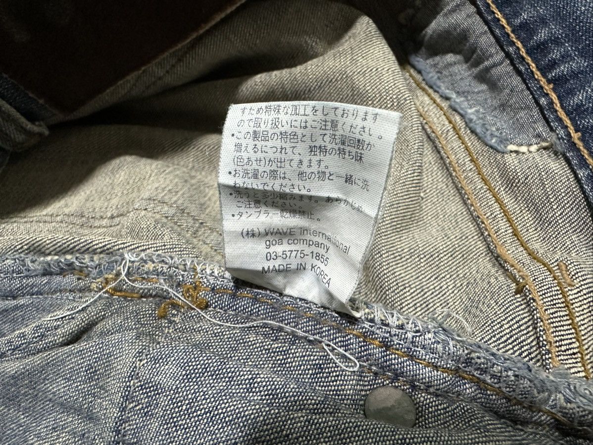 GOA 🔥Y2K Archived Goa Mud Wash Zipper Flared Denim Distressed Size US 34 / EU 50 - 14 Thumbnail