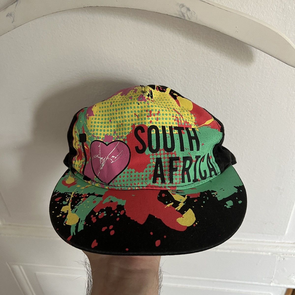 Vintage Y2K I LOVE AFRICA CAP HAT TRUCKER snapback 2000s 90s Size ONE SIZE - 2 Thumbnail
