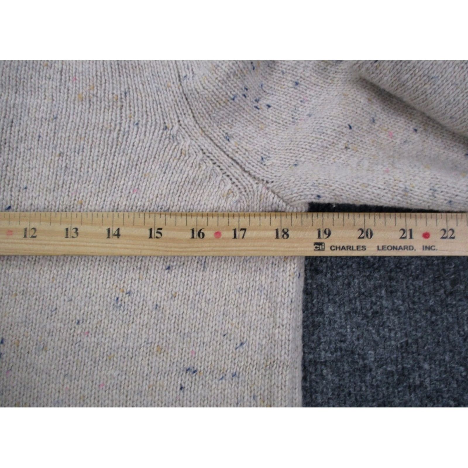 Faherty Faherty Womens Sweater Pullover Knit Beige Wool Nylon Rayon Outdoor Thermal High Neck S XS (Size: S) Size S / US 4 / IT 40 - 5 Thumbnail