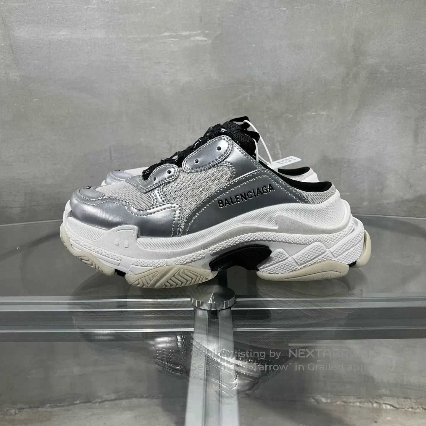 Balenciaga Balenciaga Half-trailer dad shoes, silver Size US 6.5 / IT 36.5 - 3 Thumbnail