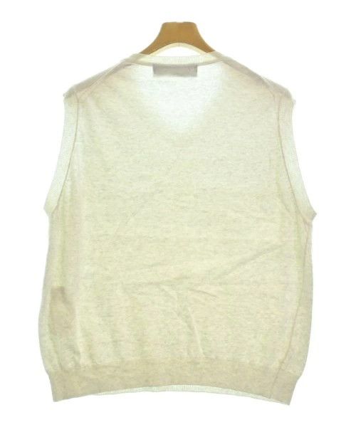 Comme des Garcons Homme Plus Vest Cotton V-neck Plain Pullover Light Grey Size US M / EU 48-50 / 2 - 2 Thumbnail