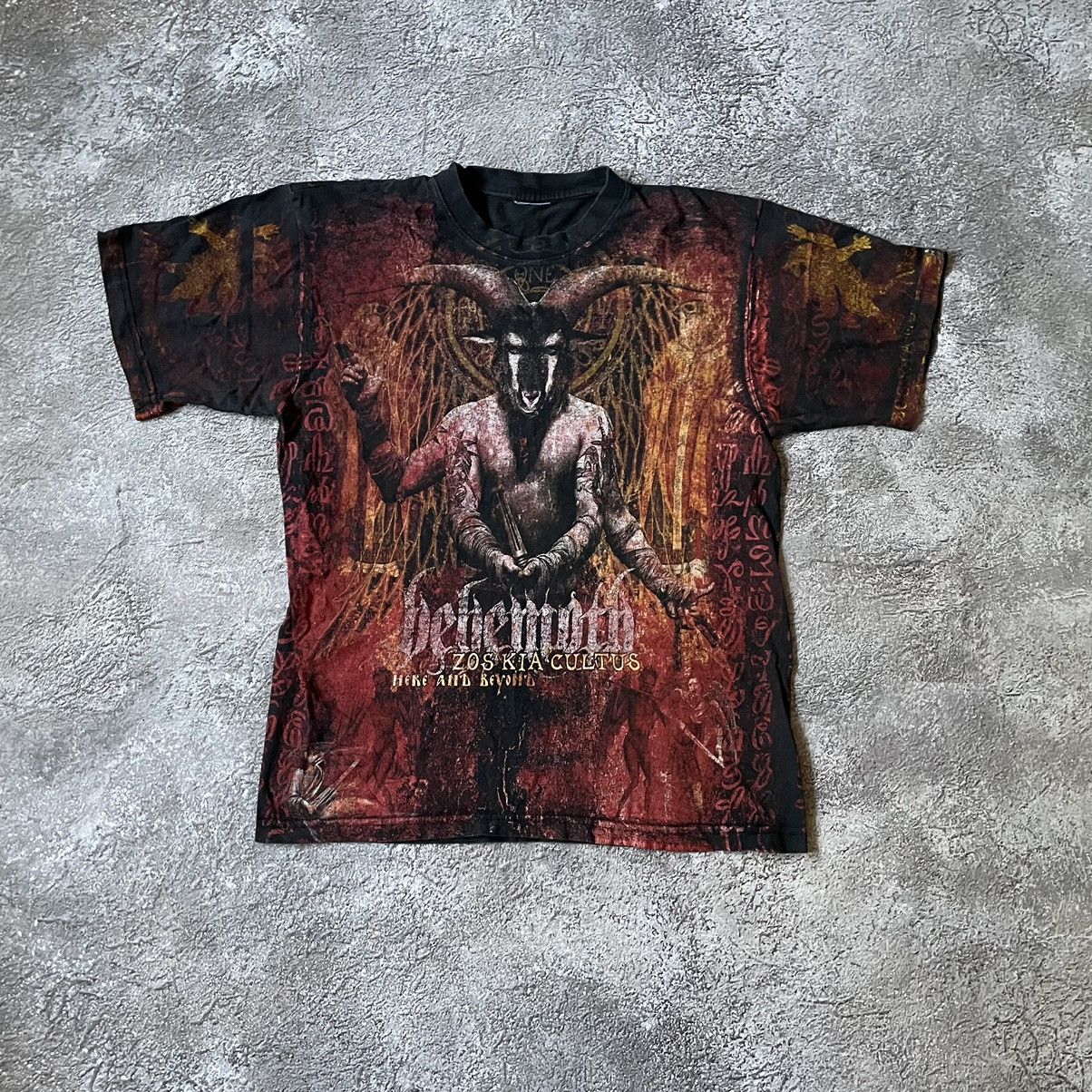 Vintage Vintage 90s Behemoth Graphic Tee Thrashed Horror Grunge M Size US M / EU 48-50 / 2 - 2 Thumbnail