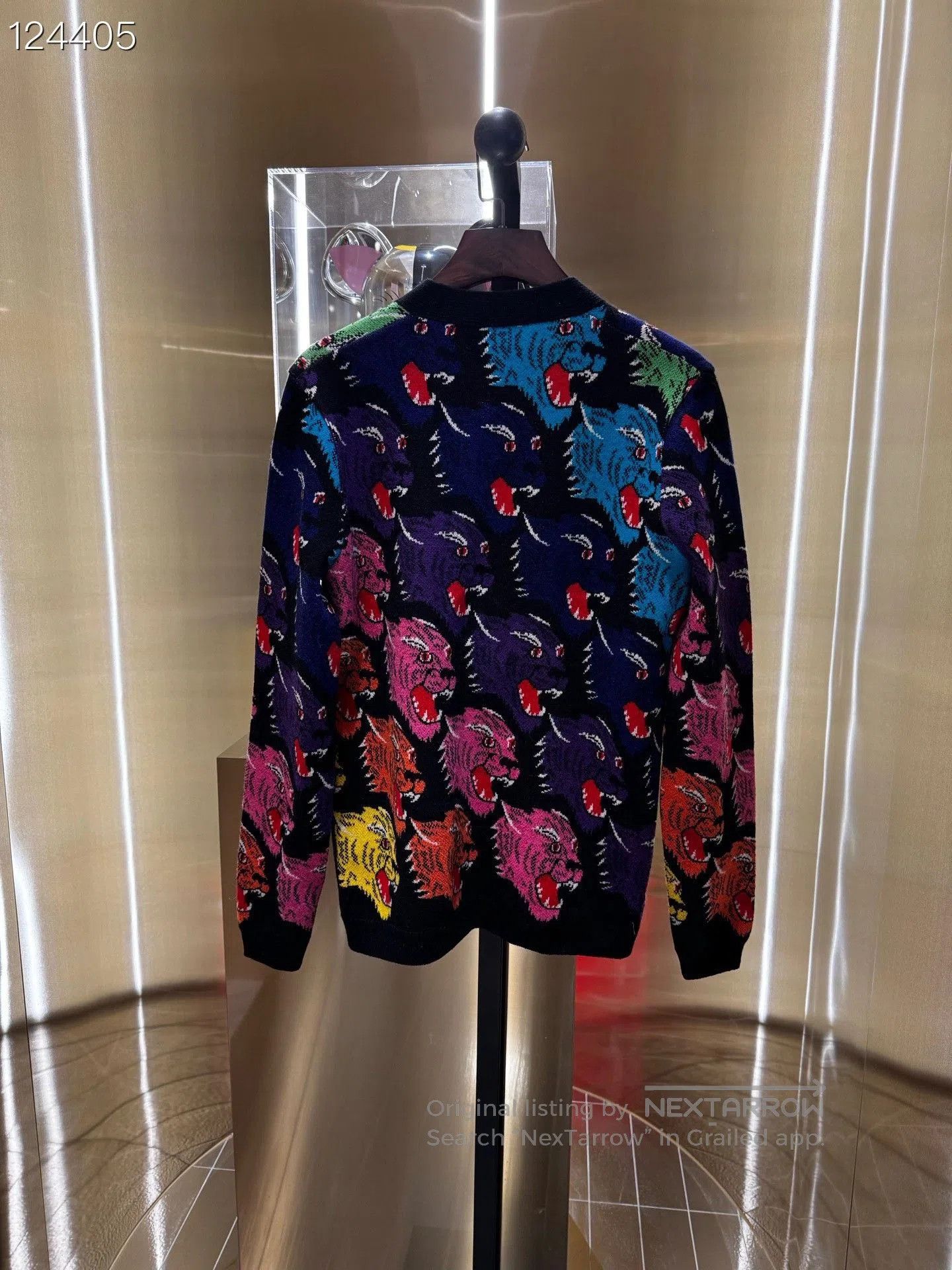 Gucci Gucci Tiger Head Print Knit Cardigan. Size XS / US 0-2 / IT 36-38 - 2 Thumbnail