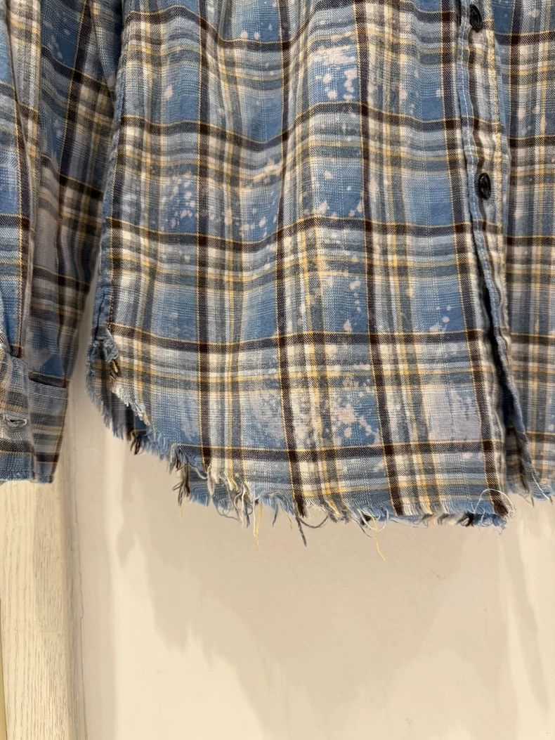 Saint Laurent Paris Saint Laurent Paris2016 Runway Light Blue Plaid Destructio Size US M / EU 48-50 / 2 - 4 Thumbnail