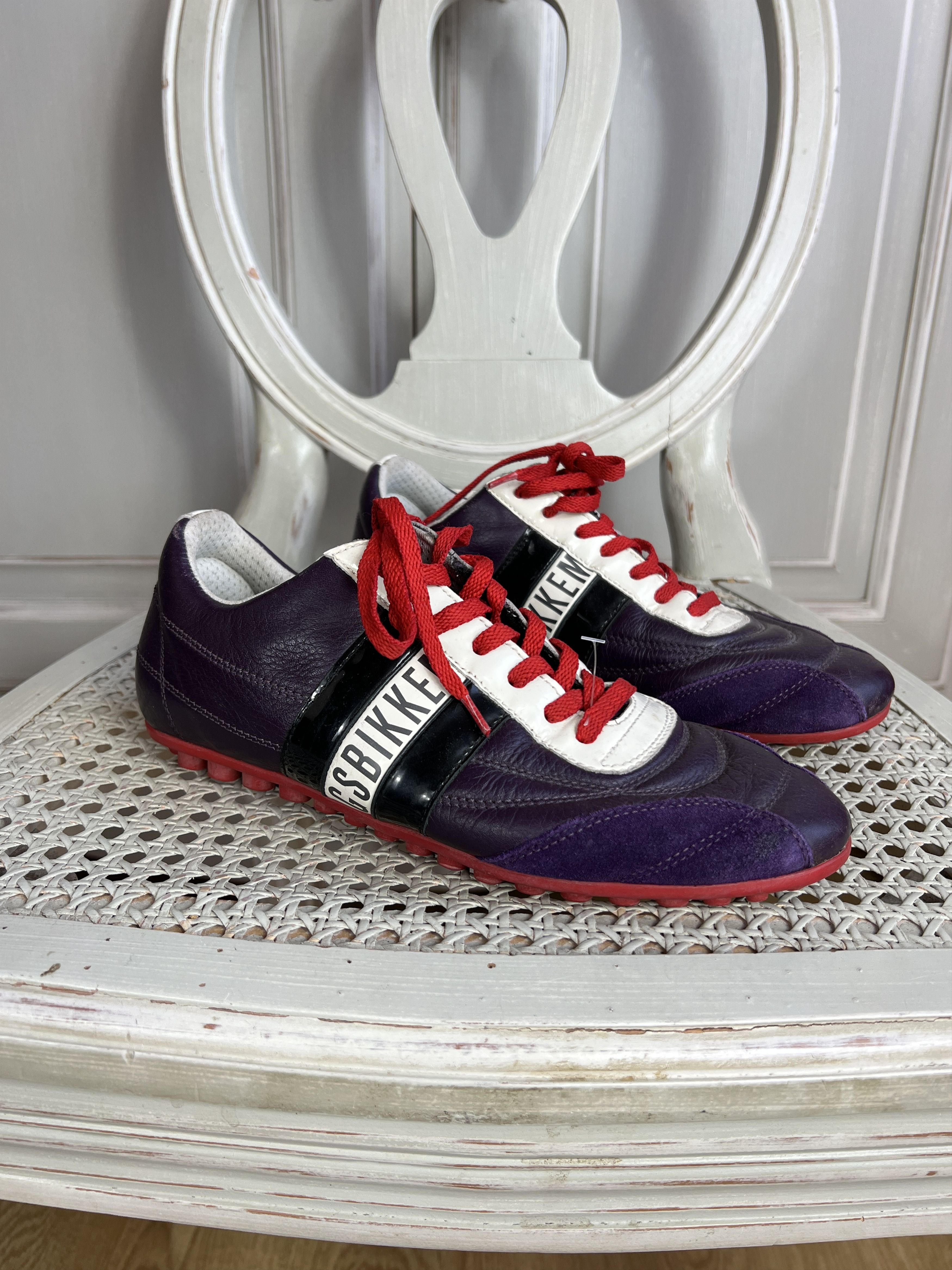 Dirk Bikkembergs BIKKEMBERGS LEATHER LOW TOP SNEAKERS Size US 8 / IT 38 - 1 Thumbnail