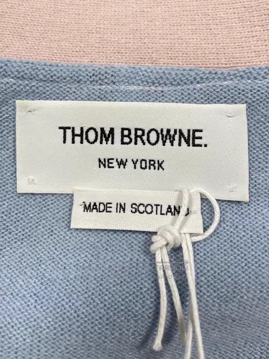 Thom Browne Thom Browne Blue Four Striped Pure Cashmere Cardigan Size XS / US 0-2 / IT 36-38 - 5 Thumbnail
