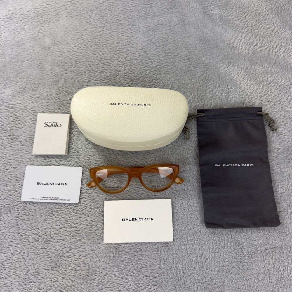 Balenciaga Balenciaga Paris NWT Women's Cat Eye BAL 114 V9E Eyeglasses Size ONE SIZE - 1 Thumbnail
