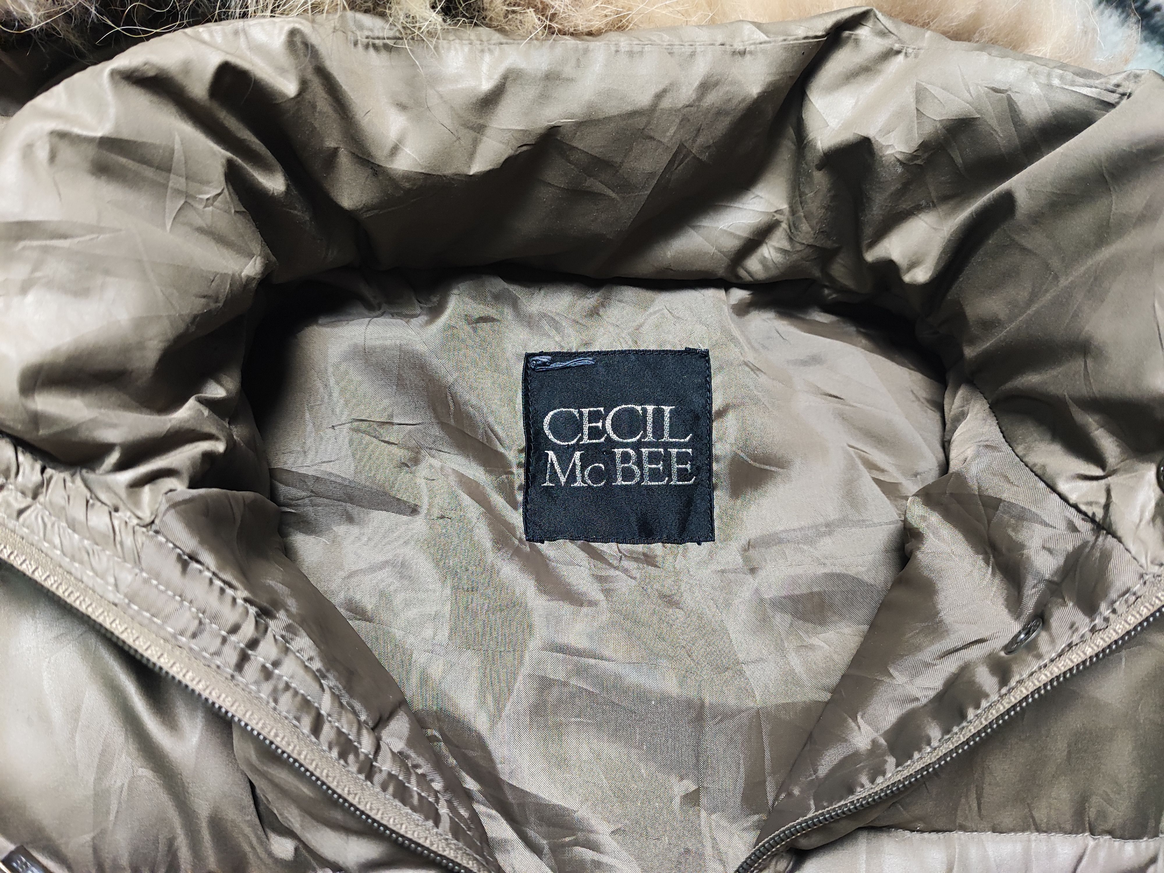 Japanese Brand Fur Puffer Down Jacket Vest Boxy Cecil Mc Bee Size US XS / EU 42 / 0 - 19 Thumbnail