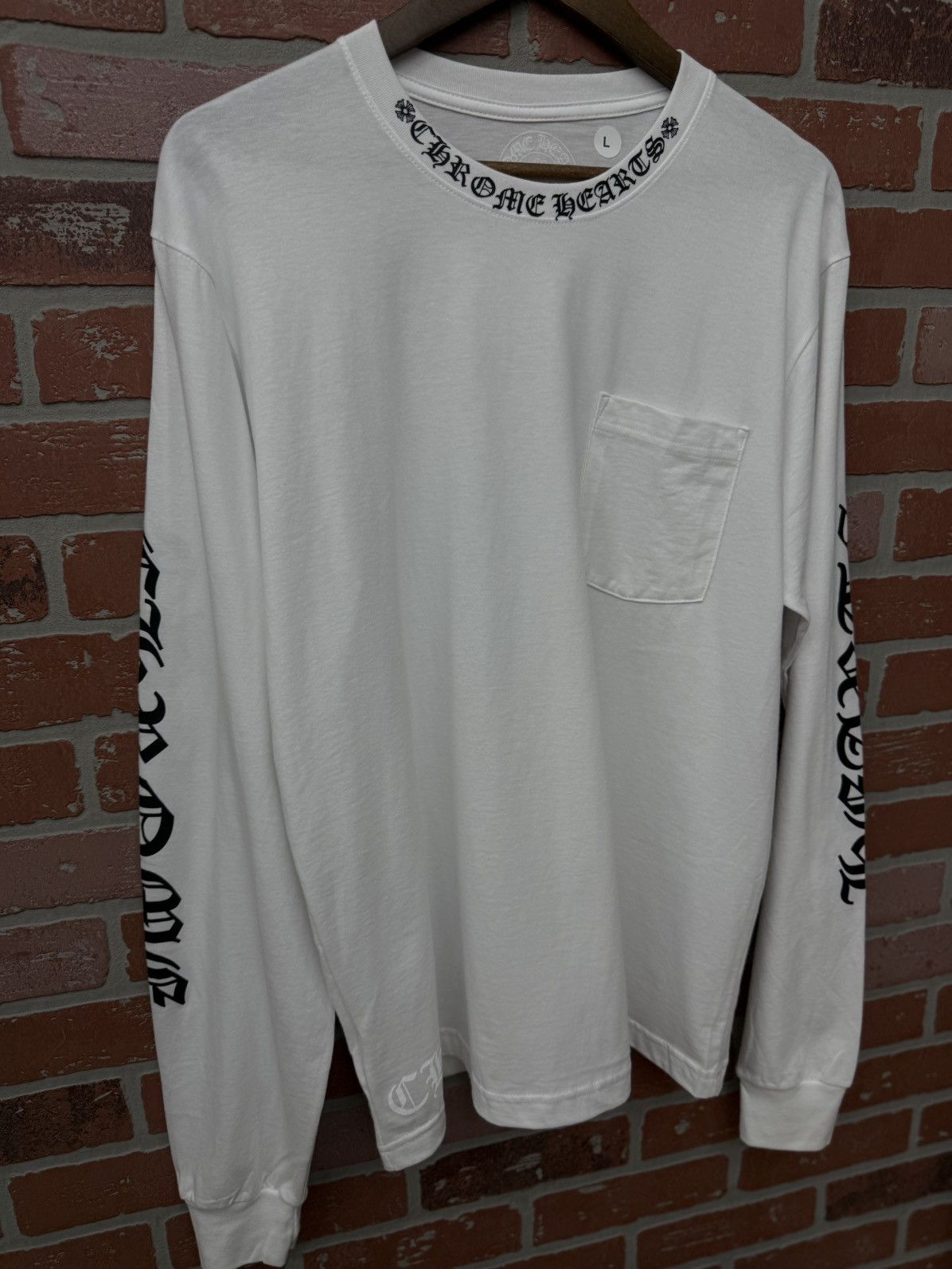 Chrome Hearts Chrome Hearts Long Sleeve Size Large (NEW) White Size US L / EU 52-54 / 3 - 4 Thumbnail