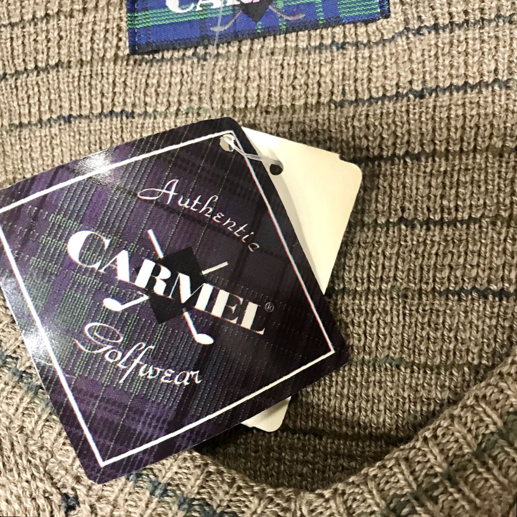 Vintage VINTAGE Carmel Golf Pullover Crewneck Sweater Brown 90s XL Men’s Classic Knit Size US XL / EU 56 / 4 - 5 Thumbnail